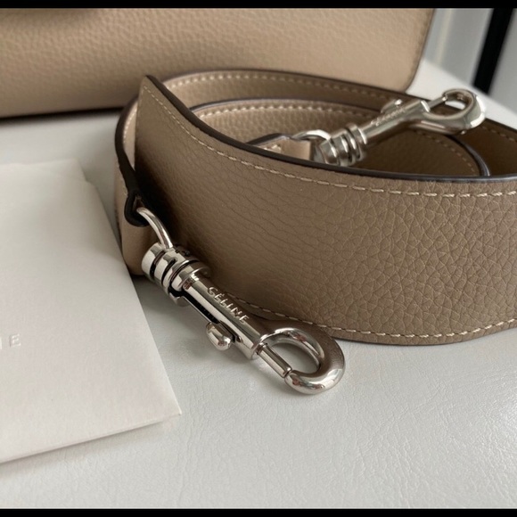 CELINE Taupe Medium Trapeze Bag - Picture 8 of 12
